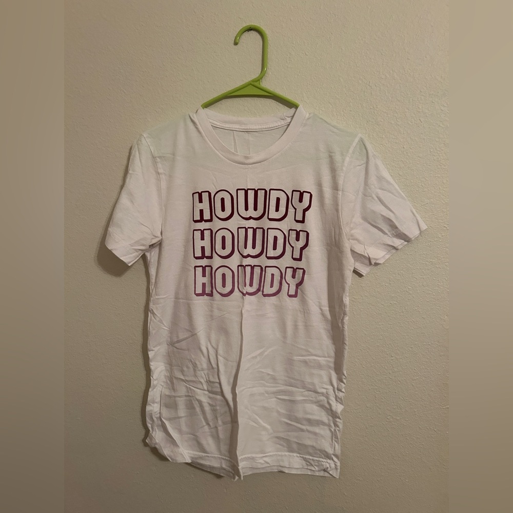 Etsy Howdy Tee Shirt Size Medium Maroon Texas A&M Aggies